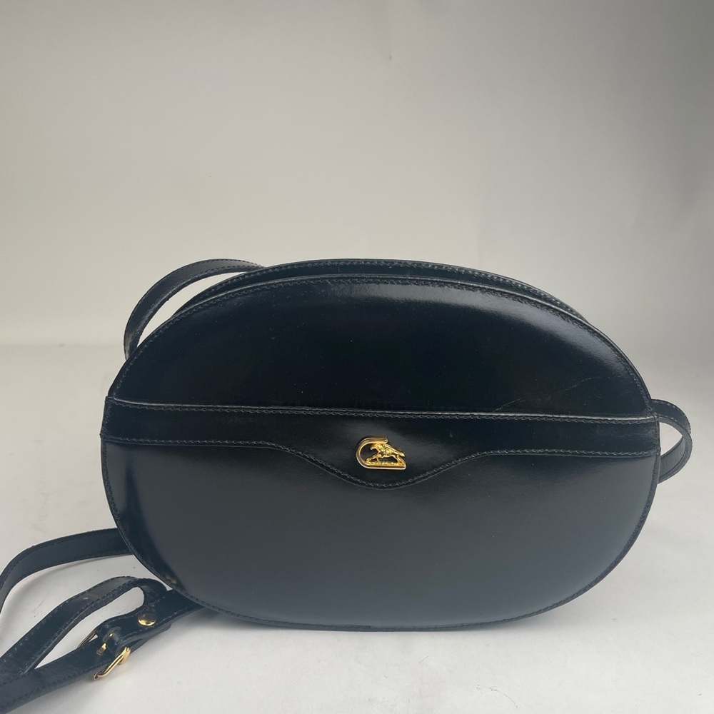 Black Leather Crossbody Bag
